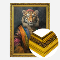 Rainbow Tiger Animal Portrait Print
