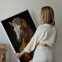 Rainbow Horse Animal Portrait Print
