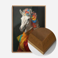 Rainbow Horse Animal Portrait Print