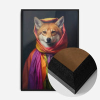 Rainbow Fox Animal Portrait Print