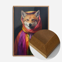 Rainbow Fox Animal Portrait Print
