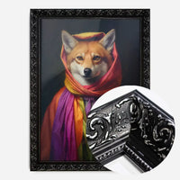 Rainbow Fox Animal Portrait Print