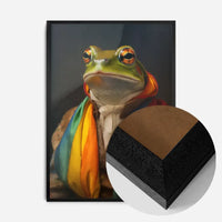 Rainbow Frog Animal Portrait Print