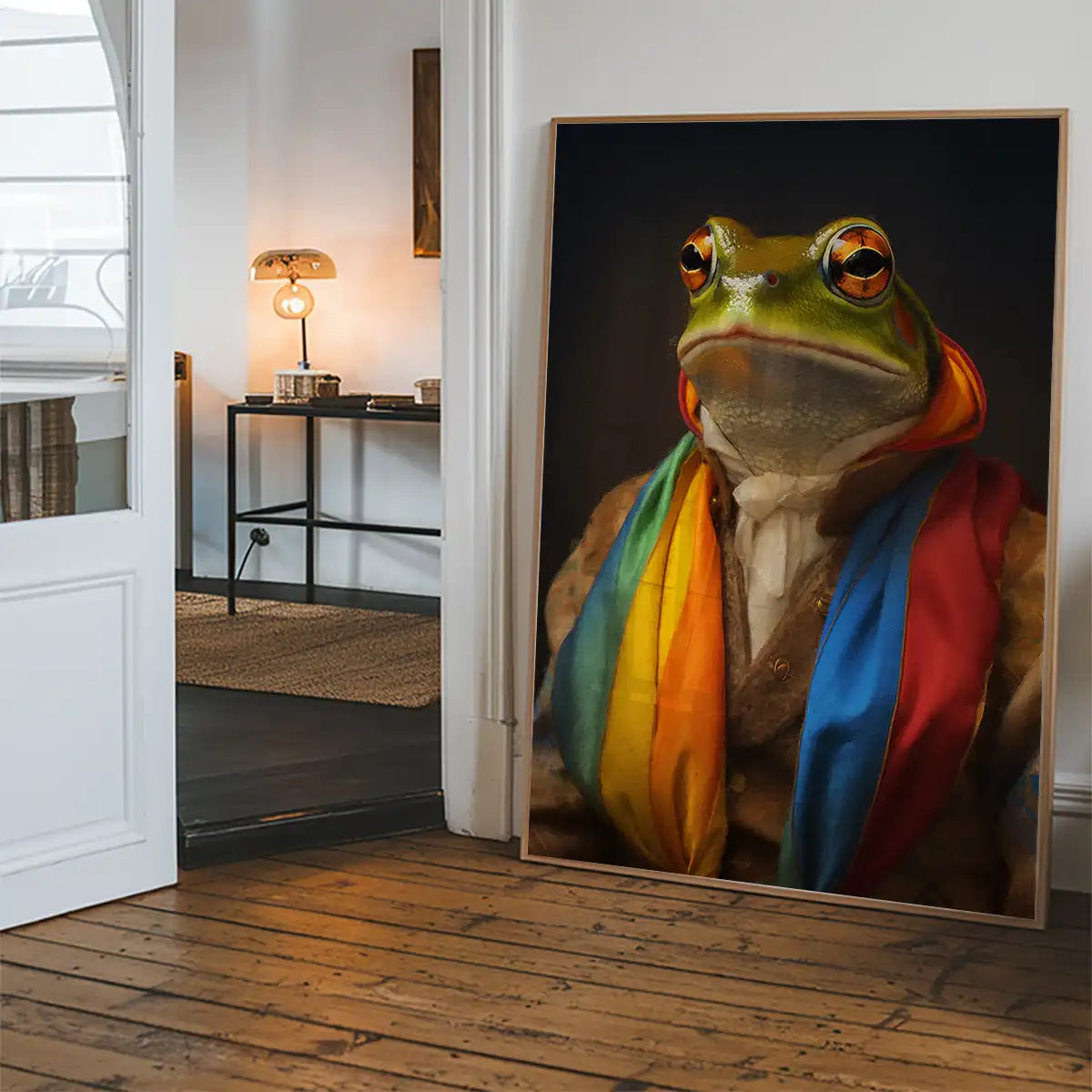 Rainbow Frog Animal Portrait Print