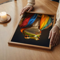Rainbow Frog Animal Portrait Print