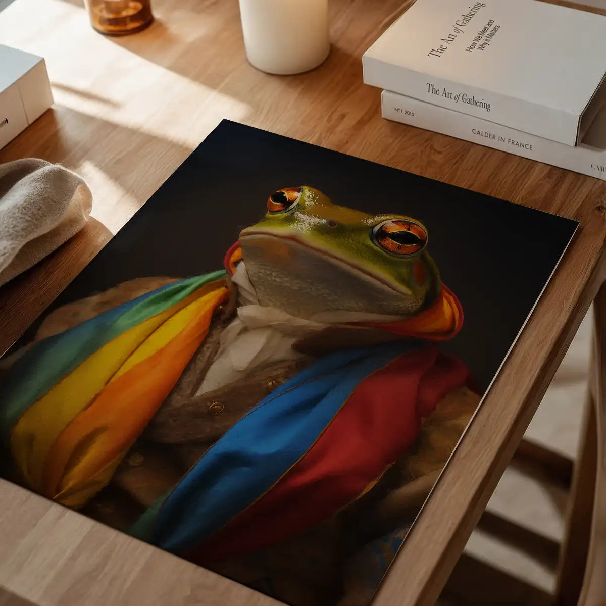 Rainbow Frog Animal Portrait Print
