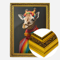 Rainbow Giraffe Animal Portrait Print