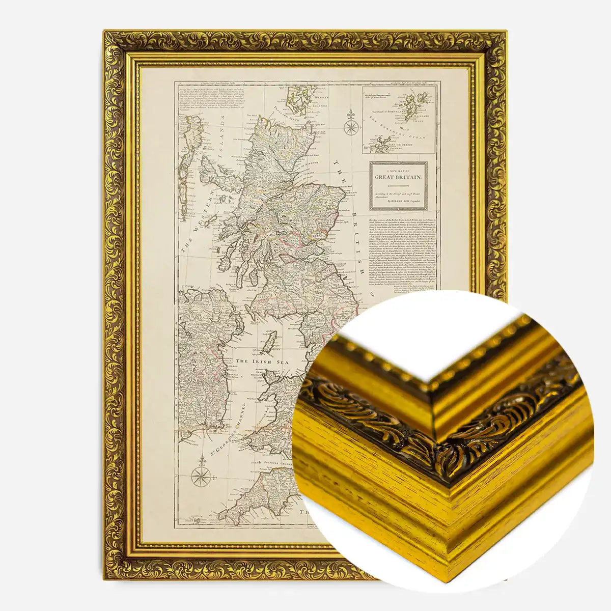 A new map of Great Britain by Herman Moll