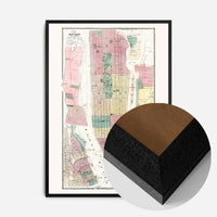 1869 New York City and Vicinity Map by Matthew Dripps