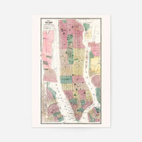 1869 New York City and Vicinity Map by Matthew Dripps