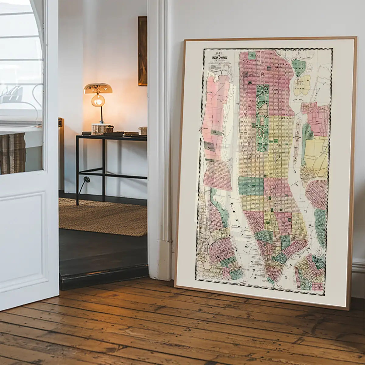 1869 New York City and Vicinity Map by Matthew Dripps
