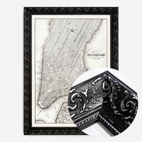 1850 New York City Map Black and White