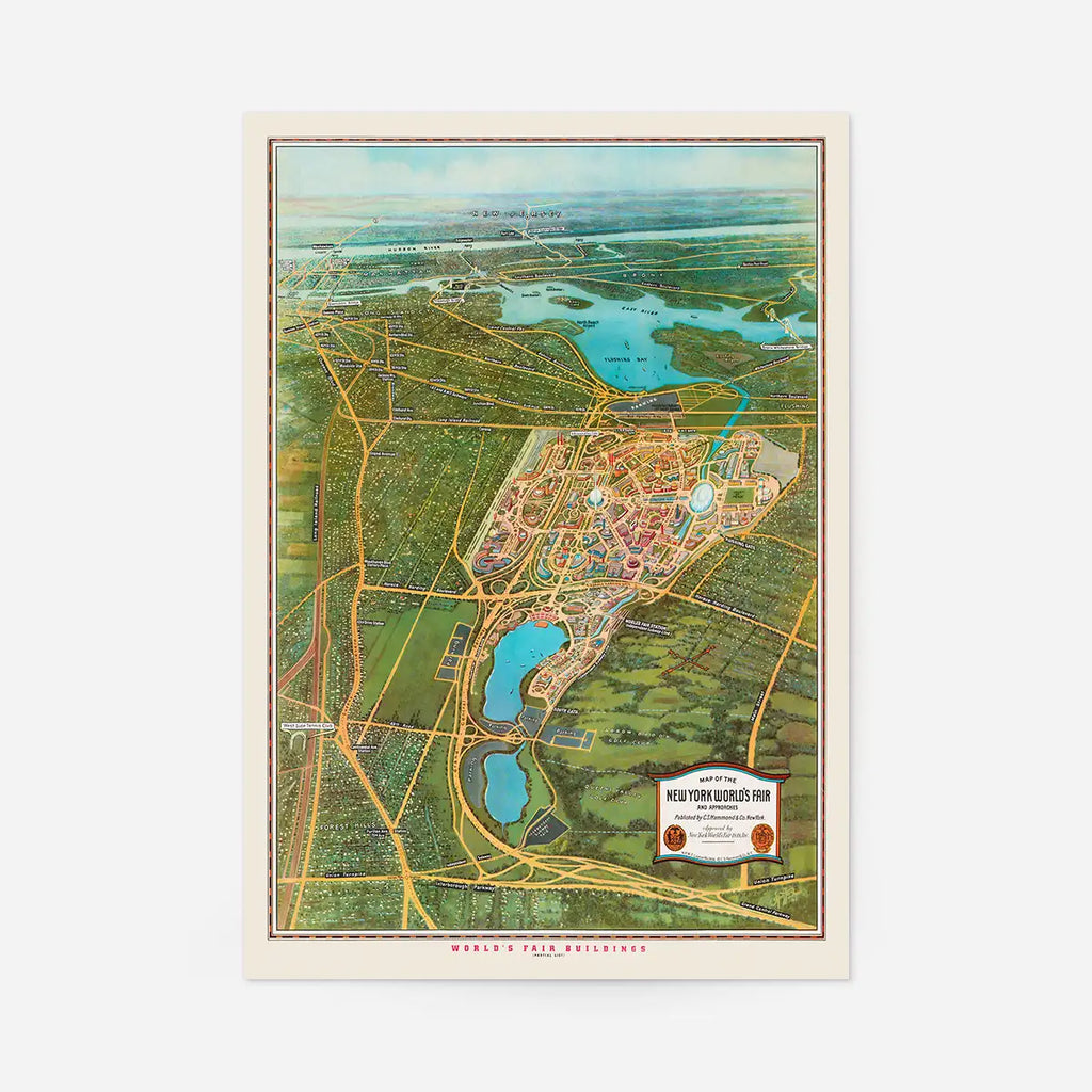 York World Fair Map 1939