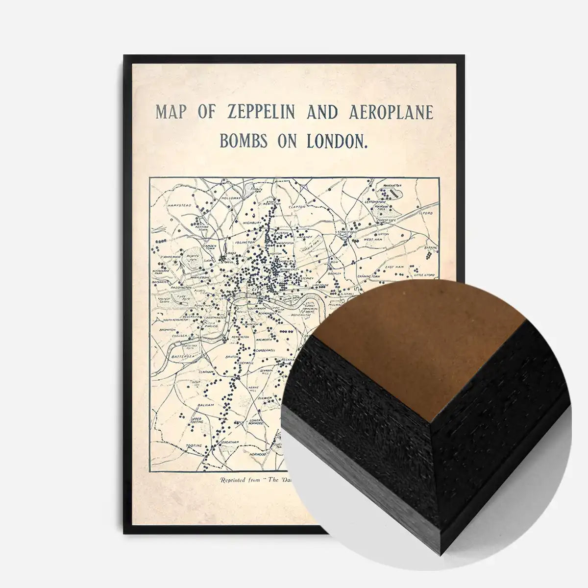 A Map of Bombs on London 1919