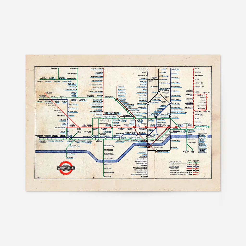1947 London Underground Map
