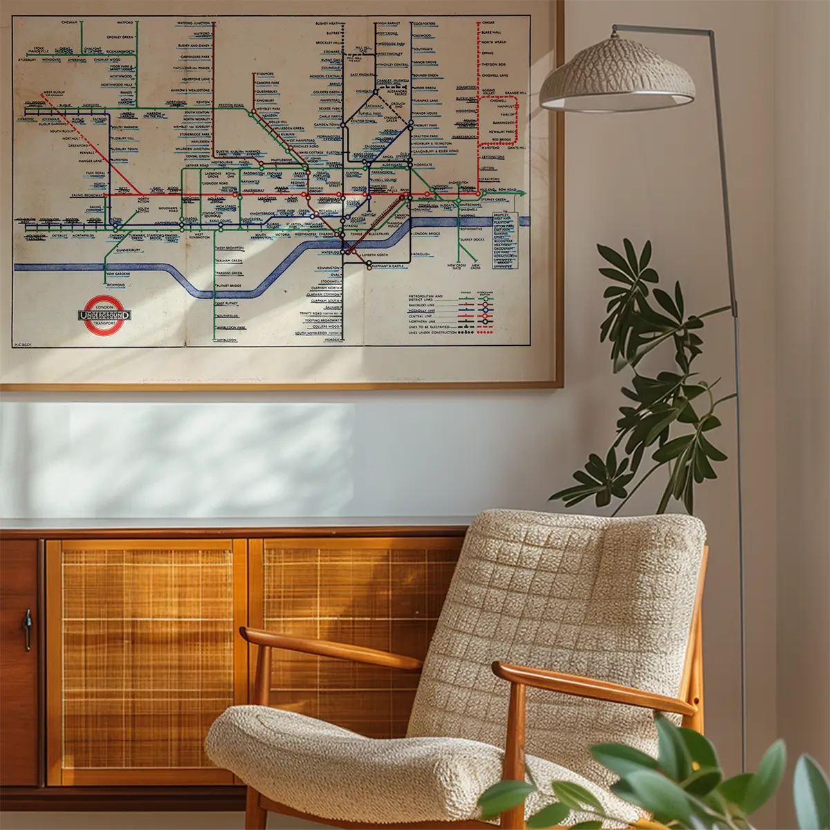 1947 London Underground Map