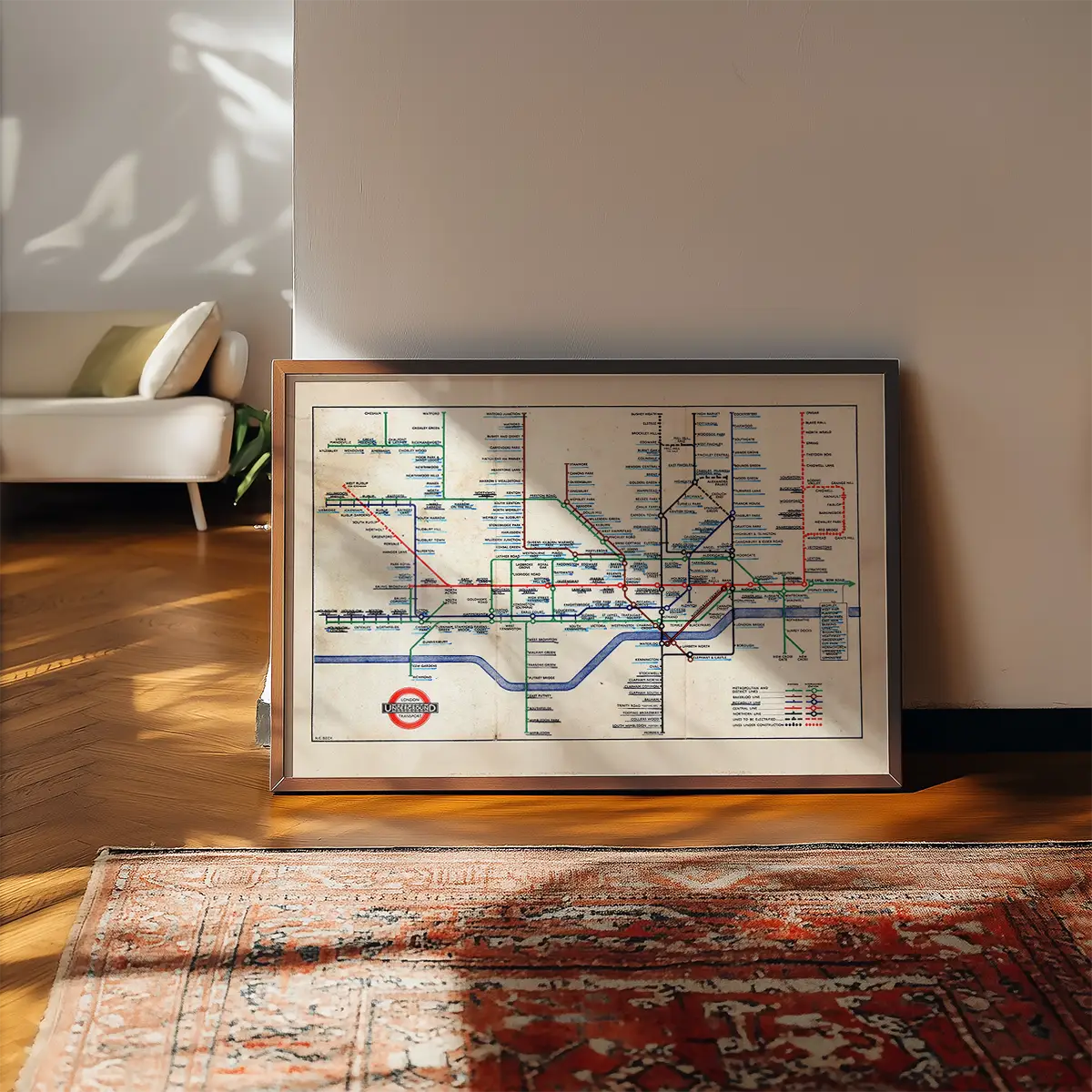 1947 London Underground Map