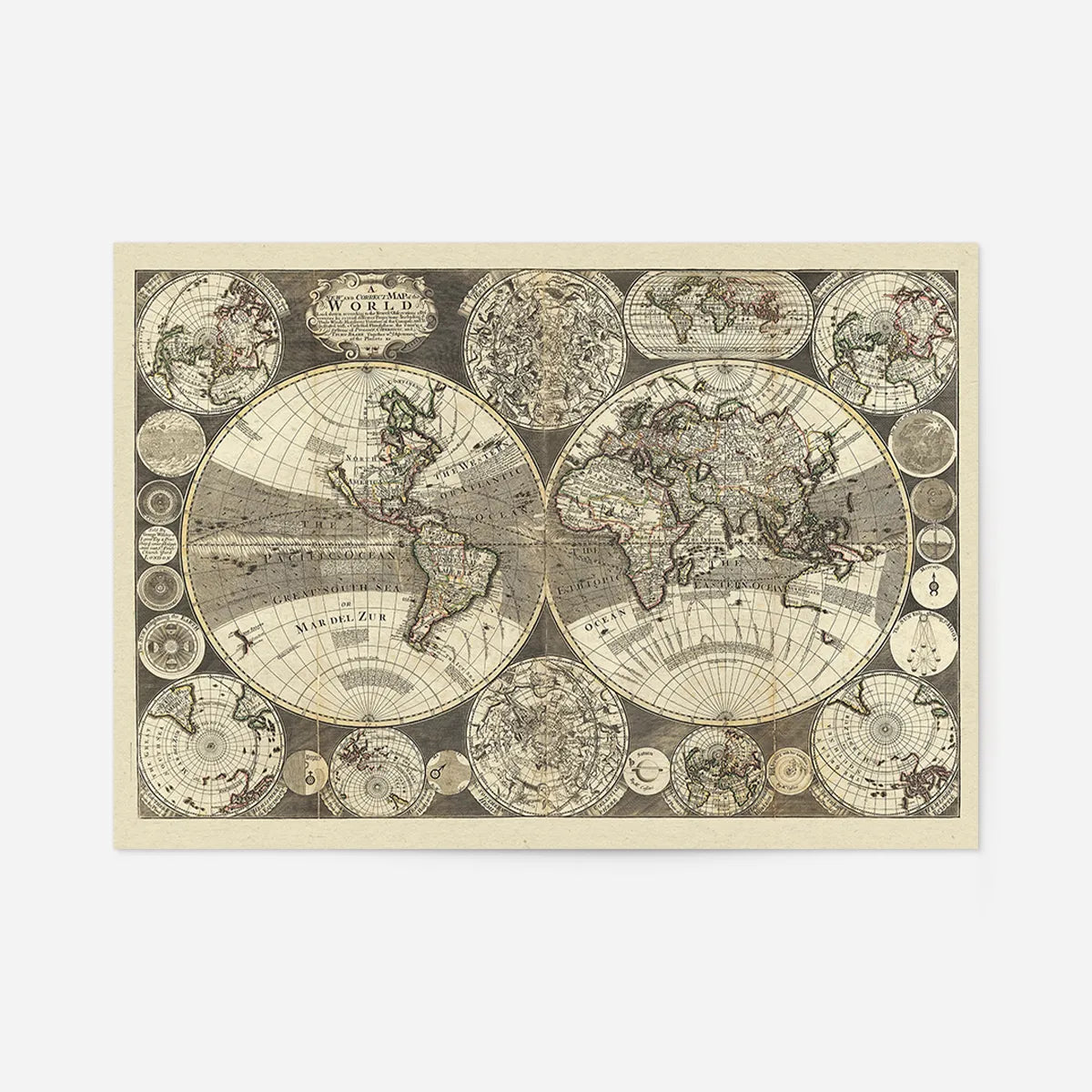 New Correct Map of the World from 1702