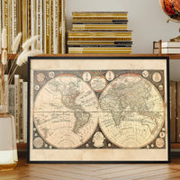 Captain Cook new Discoveries World Map 1799
