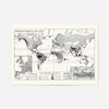 Annual Rainfall Distribution World Map in French
