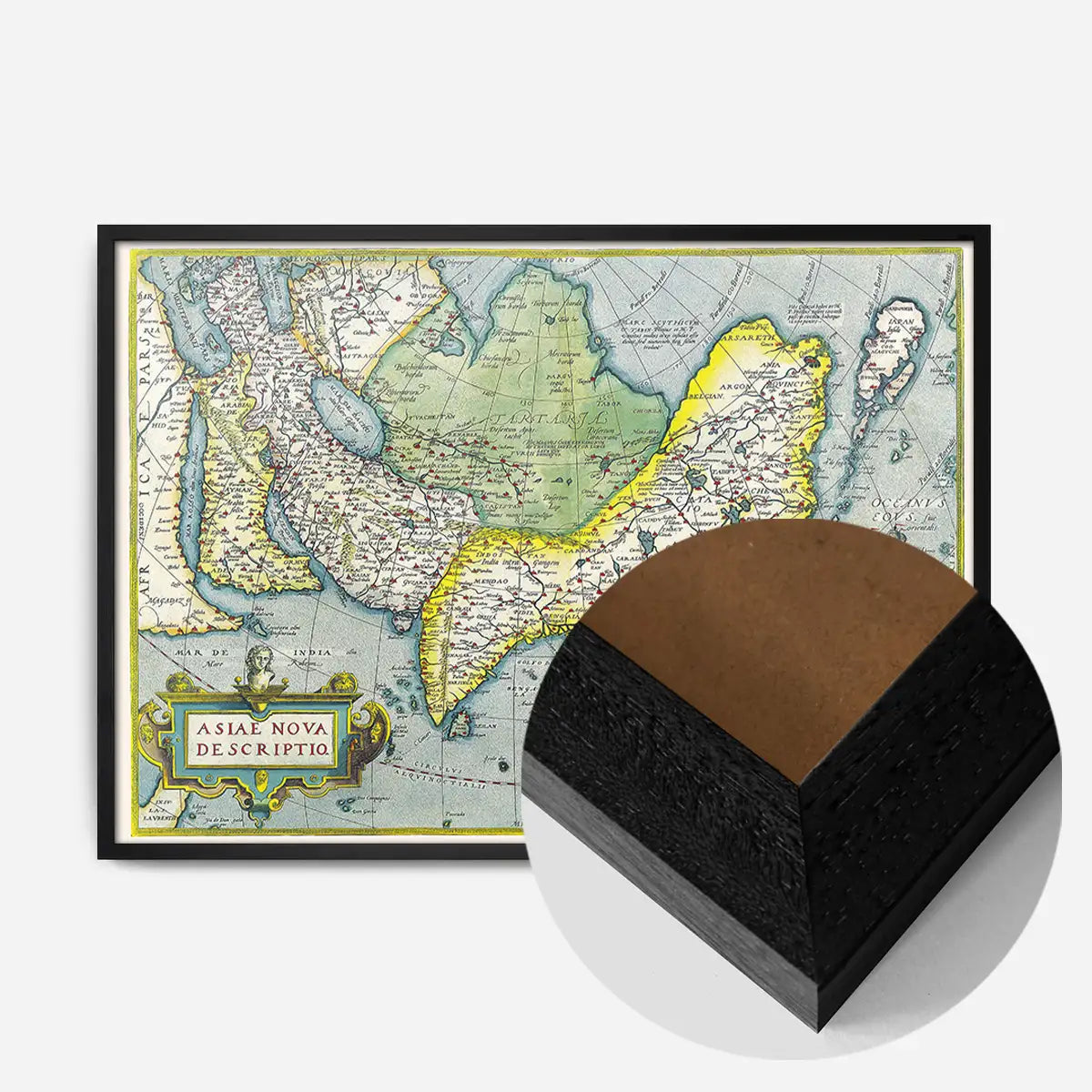 Antique Maps of Asia Abraham Ortelius from 1570