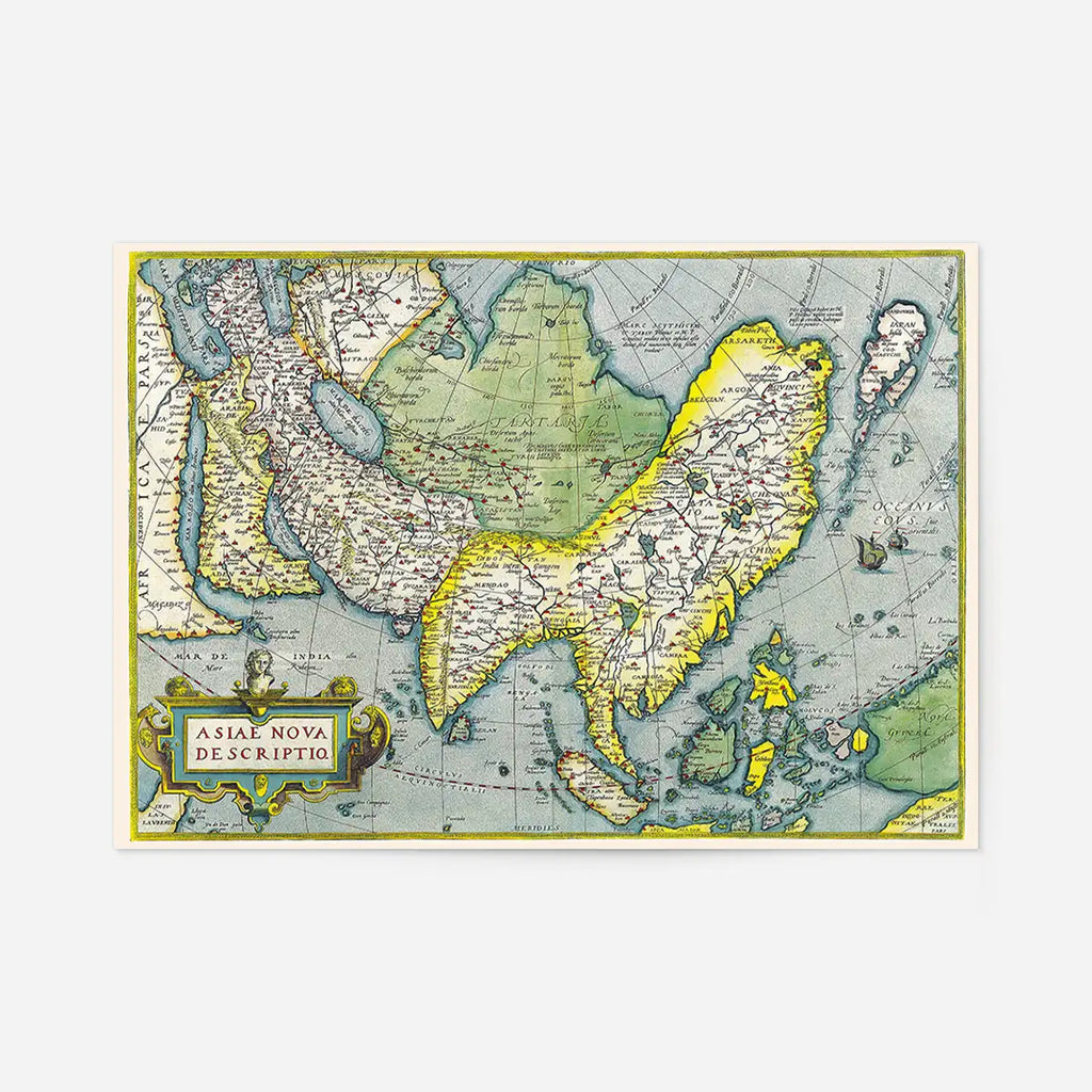 Antique Maps Asia Abraham Ortelius 1570