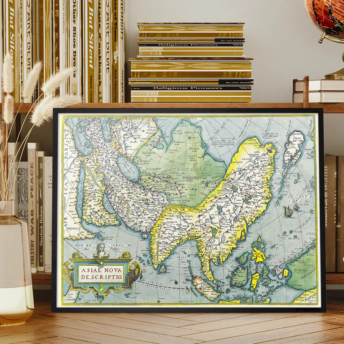 Antique Maps of Asia Abraham Ortelius from 1570