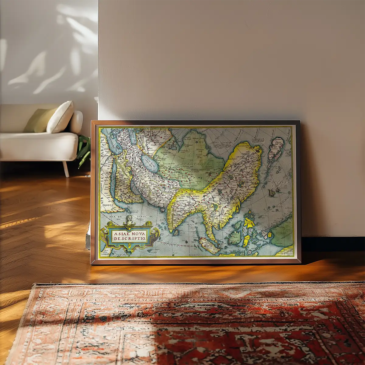 Antique Maps of Asia Abraham Ortelius from 1570