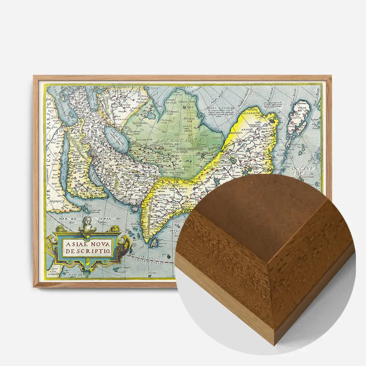Antique Maps of Asia Abraham Ortelius from 1570
