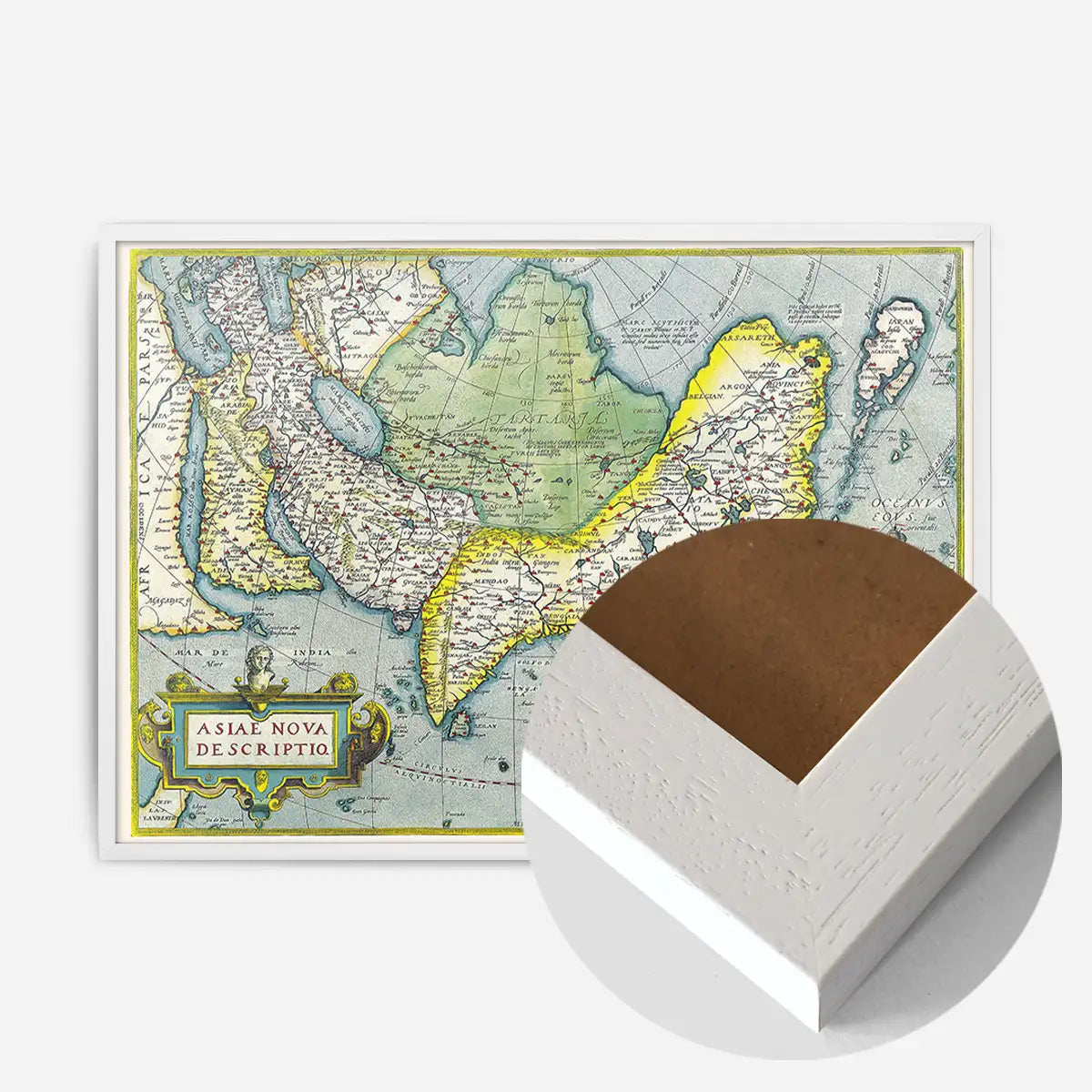 Antique Maps of Asia Abraham Ortelius from 1570