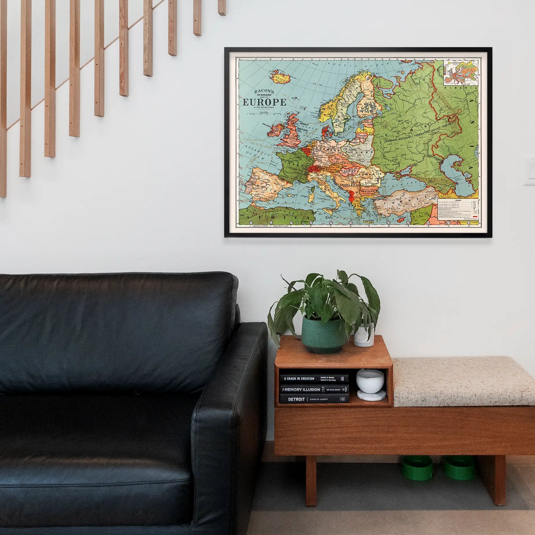 Bacon's standard map of Europe by George Washington Bacon