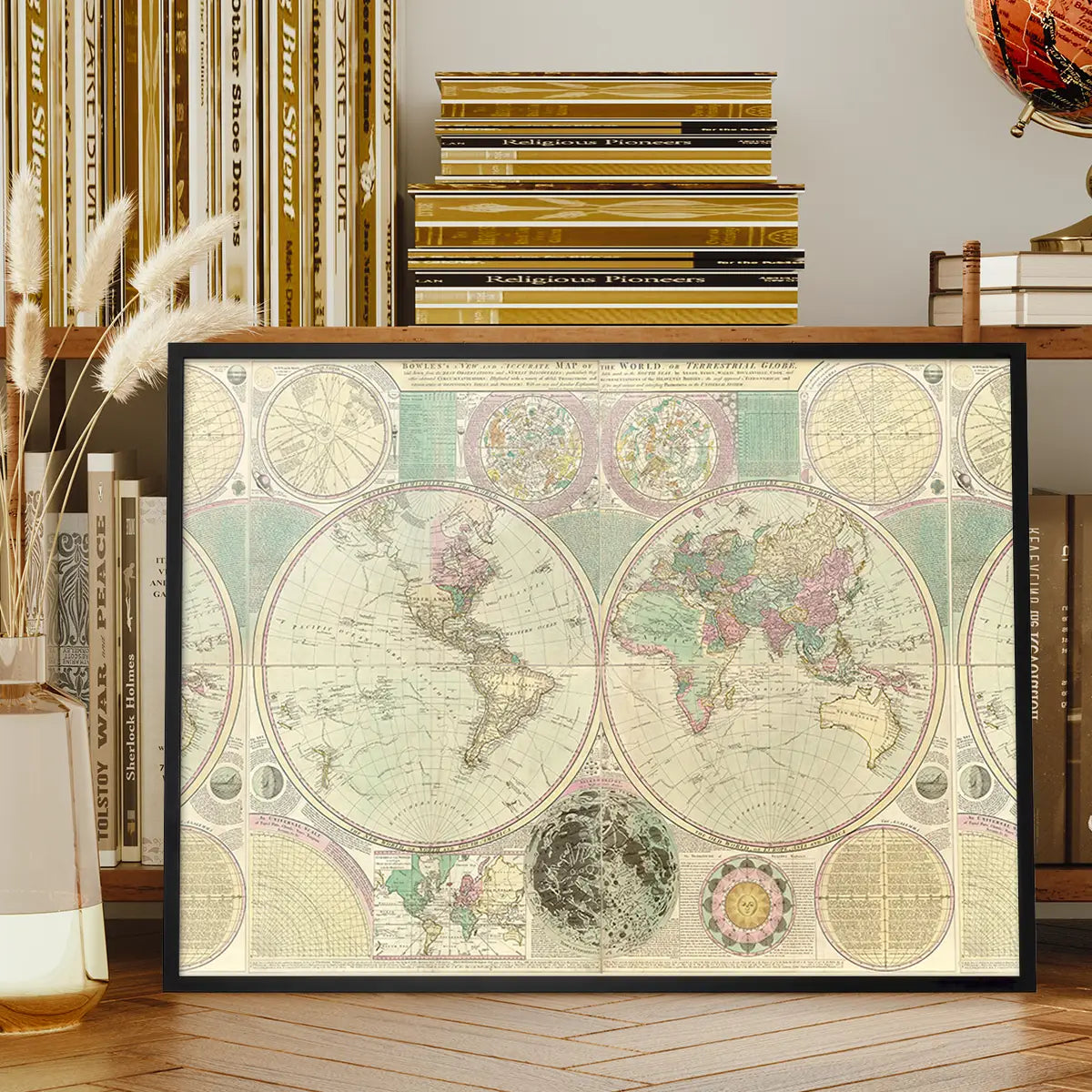 Bowles New and Accurate Map of the World by Dialing
