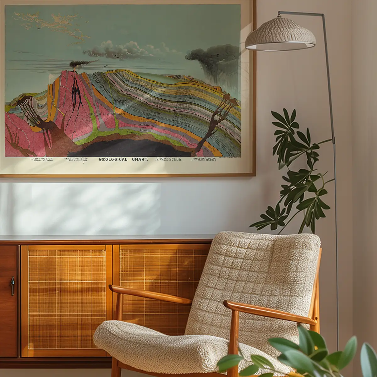 Vintage Geological Chart