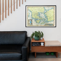 Vintage Map Of Greece By Abraham Ortelius