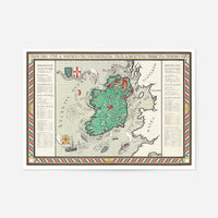 Irish Free State & Northern Ireland Map from 1929 By Macdonald Gil