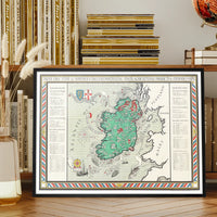 Irish Free State & Northern Ireland Map from 1929 By Macdonald Gil