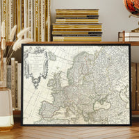 1782 Janvier Map Of Europe