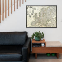 1782 Janvier Map Of Europe