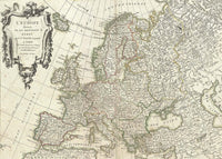 1782 Janvier Map Of Europe