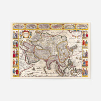 Antique Map Of The World Map Of Asia by Jan Jansson 1632
