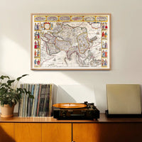 Antique Map Of The World Map Of Asia by Jan Jansson 1632