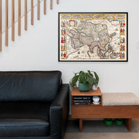 Antique Map Of The World Map Of Asia by Jan Jansson 1632