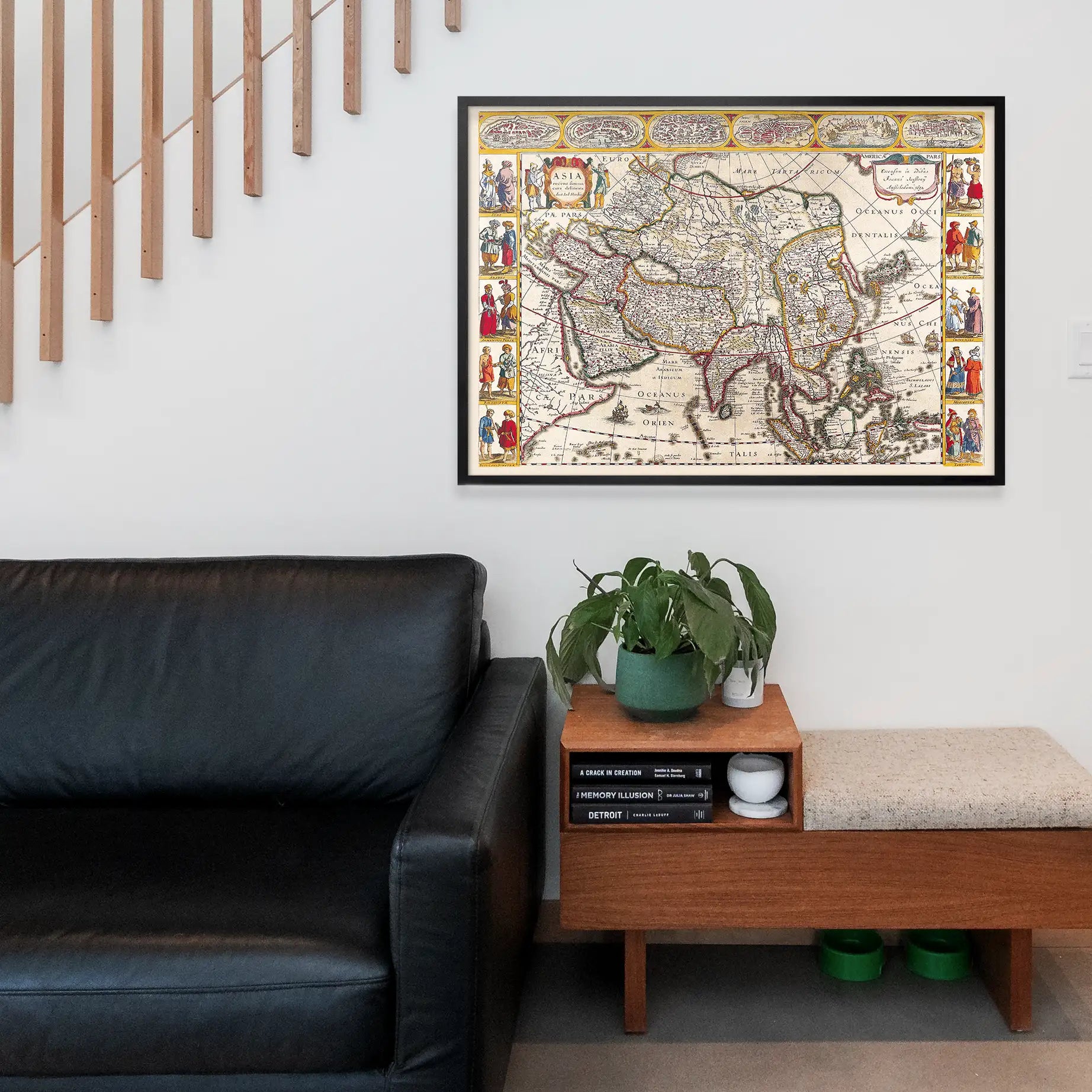 Antique Map Of The World Map Of Asia by Jan Jansson 1632