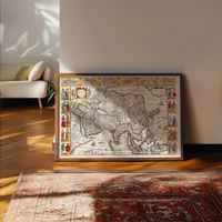 Antique Map Of The World Map Of Asia by Jan Jansson 1632