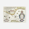 Old Map Of The Normandie Coast