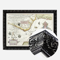 Old Map Of The Normandie Coast