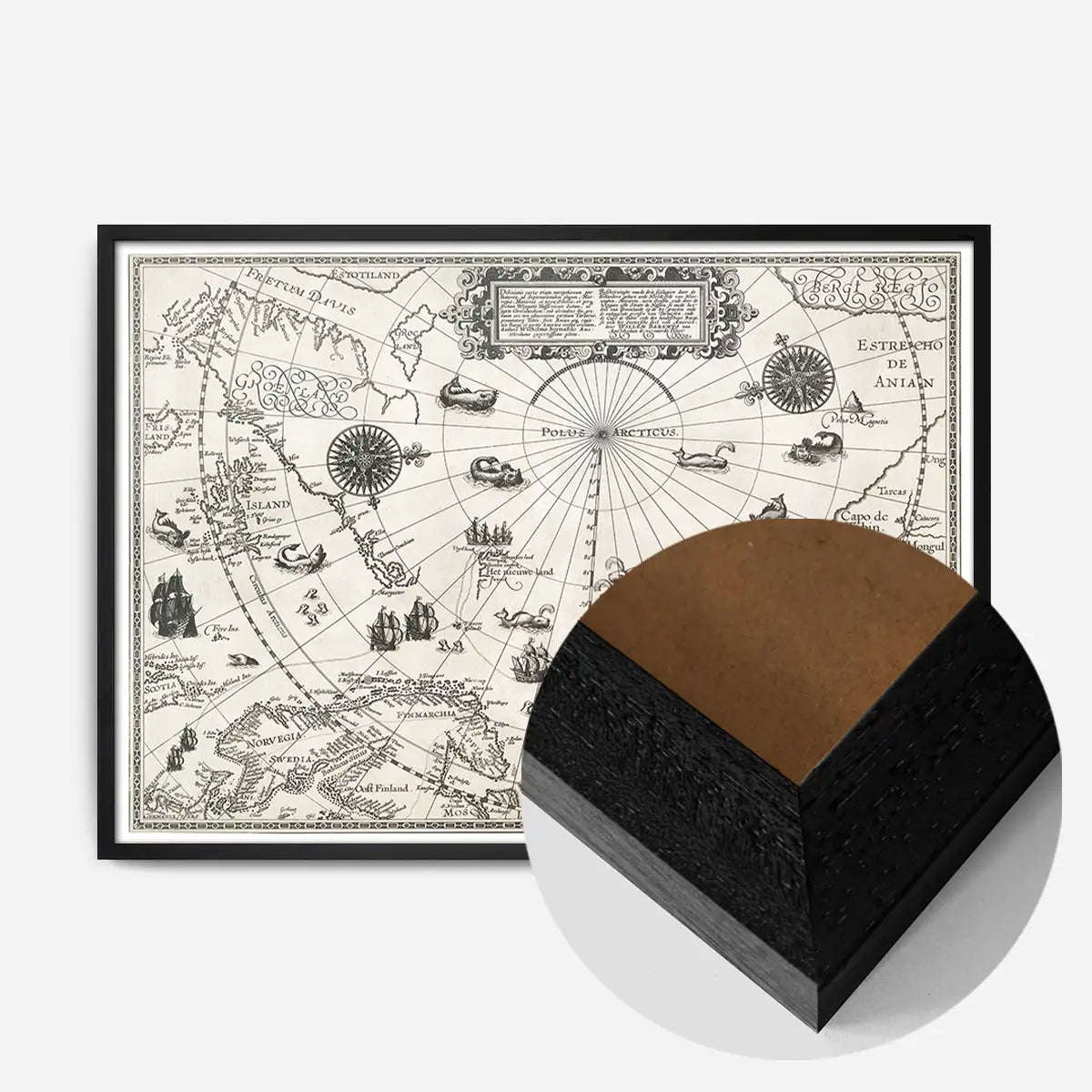 Map Of The Arctic from 1598
