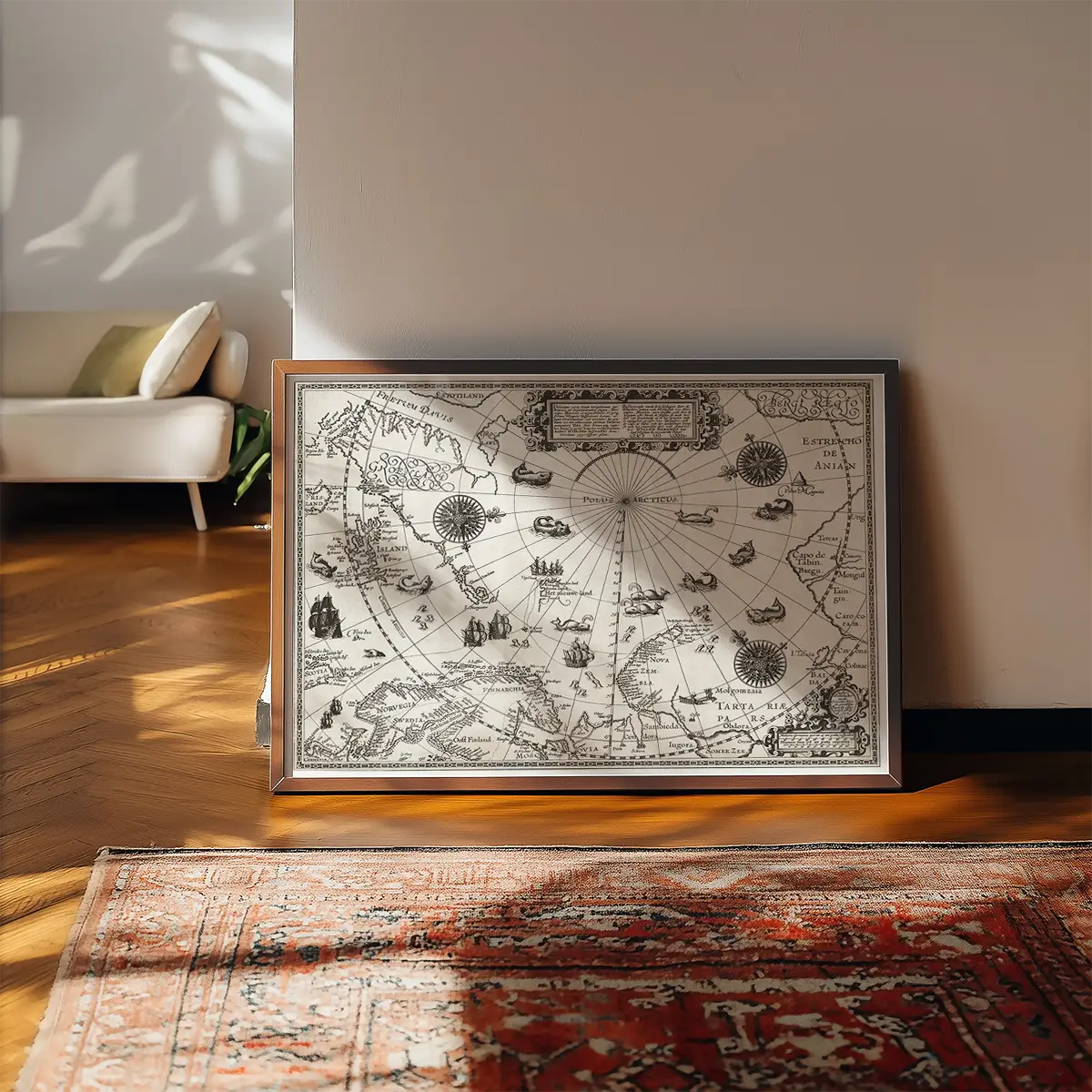Map Of The Arctic from 1598