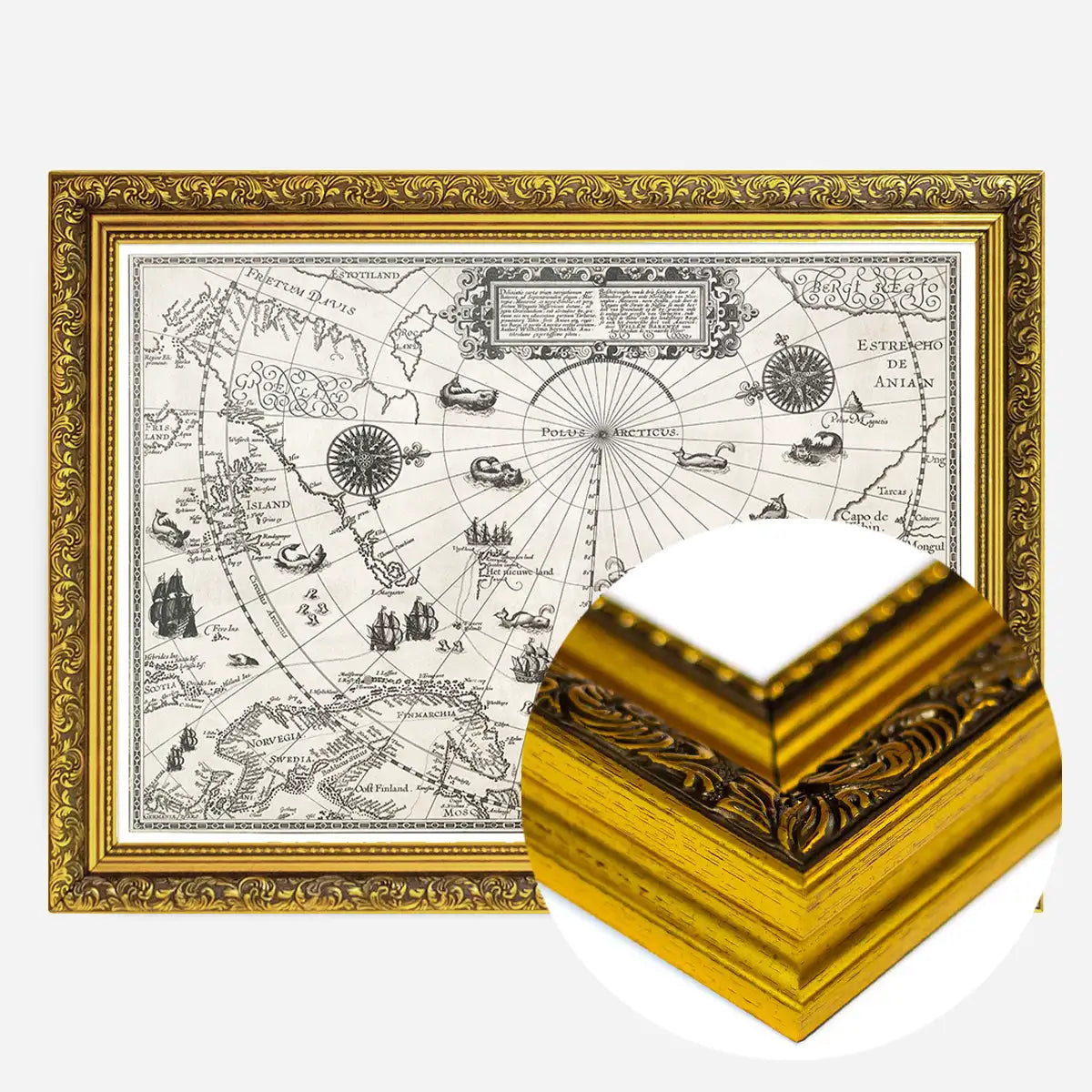 Map Of The Arctic from 1598