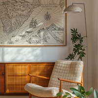 Vintage Oceanic Map